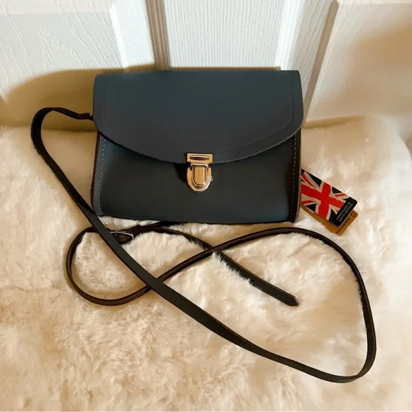 The Cambridge Satchel Company medium Push Lock Dapple Matte branded nickel gray - Picture 2 of 16